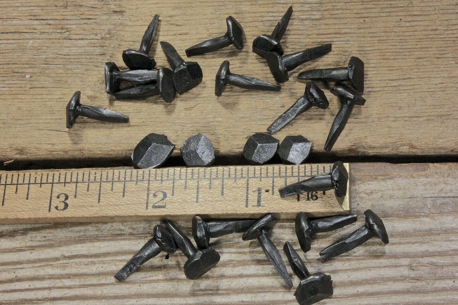 5/8" Rose Head 20 Nails Square Wrought Iron Vintage Rustic Decorative Historic