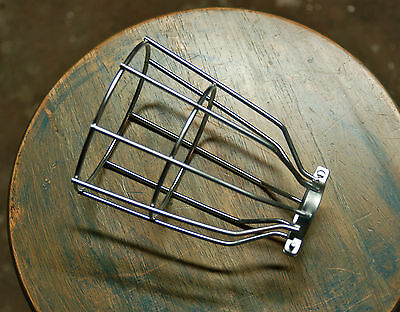 Steel Bulb Guard, Clamp On Metal Lamp Cage, For Vintage Trouble Light Industrial