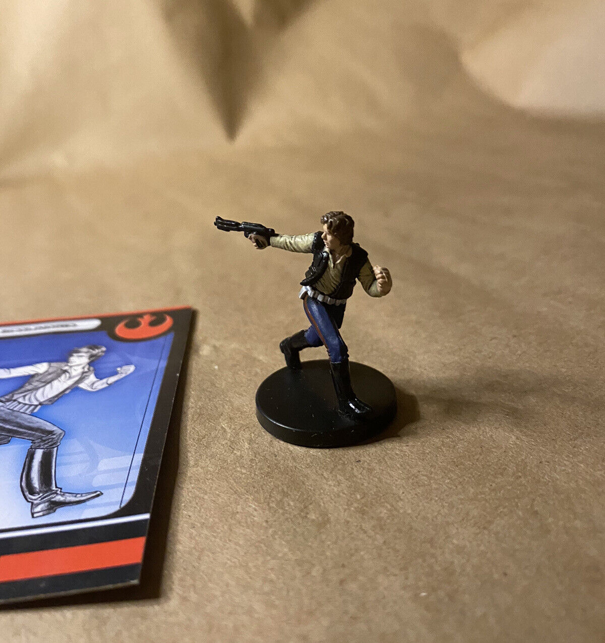 Star Wars Miniatures Han Solo, Scoundrel Bounty Hunters W/ Card Mini Rpg Legion