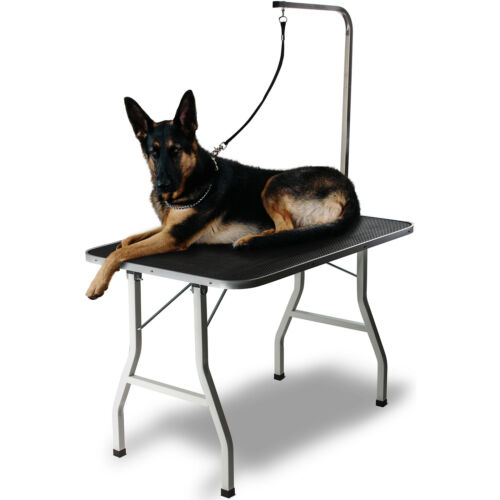 36" Large Pet Grooming Foldable Table Dog Cat Adjustable Arm Groom Connect